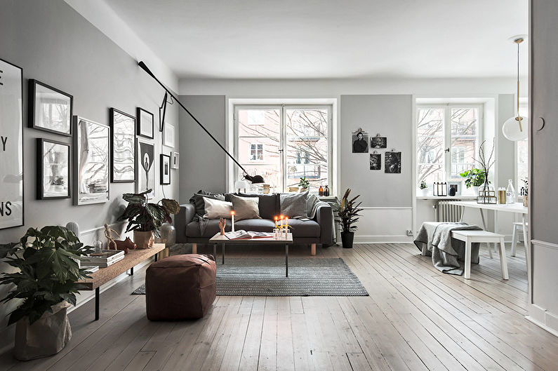 Design de salon de style scandinave