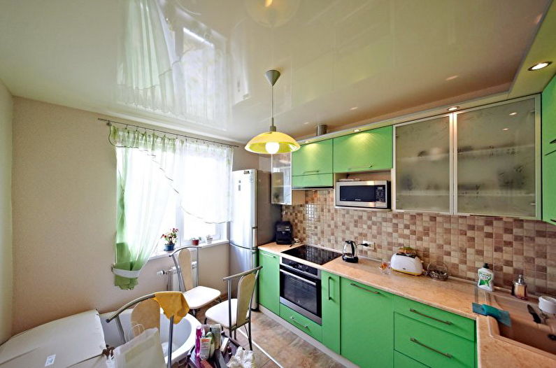 Stretch Ceiling in the Kitchen - Πλεονεκτήματα και μειονεκτήματα