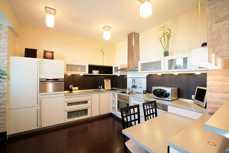 Matte stretch ceilings for the kitchen