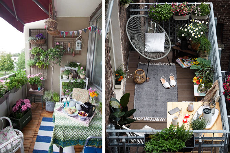 Wintertuin op het balkon - interieur