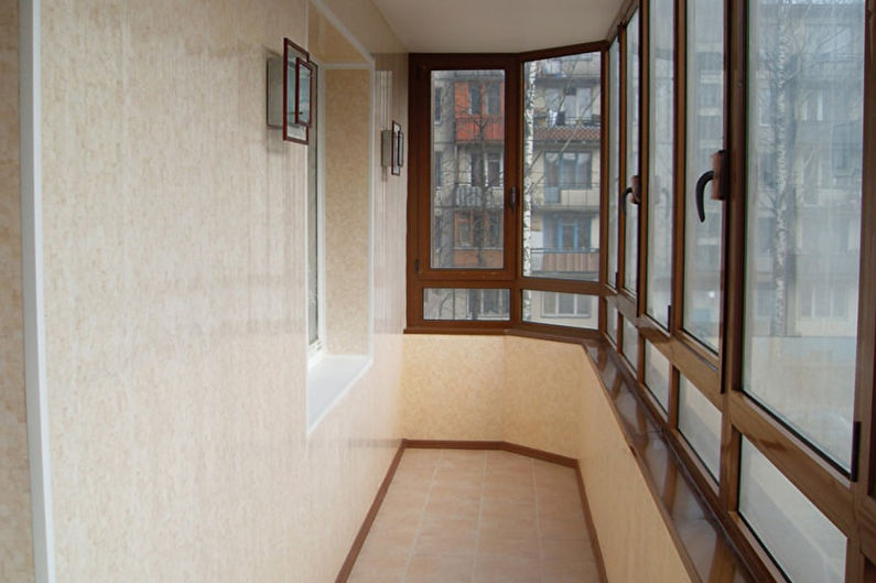 Design de varanda / loggia - acabamento de piso