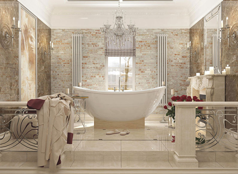 Brick and Marble Bathroom Project - bilde 2