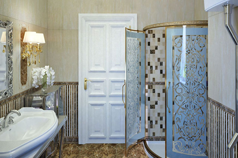 Interior design of a classic-style bathroom - photo