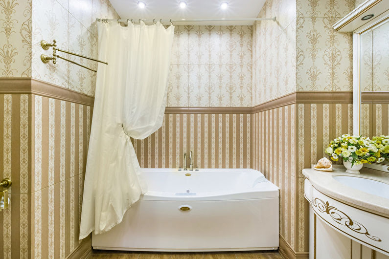 Design intérieur d'une salle de bain de style classique - photo