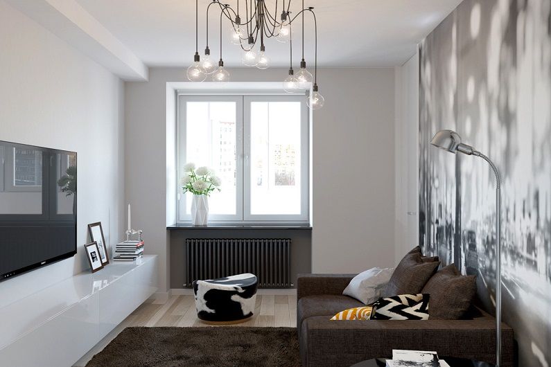 Woonkamer 16 m² in een moderne stijl - Interior Design