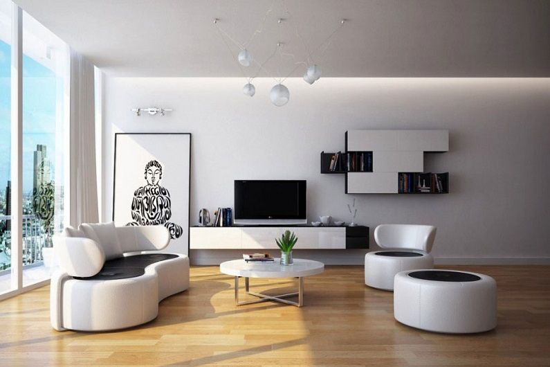 Interior design of a living room 16 sq.m. - Photo