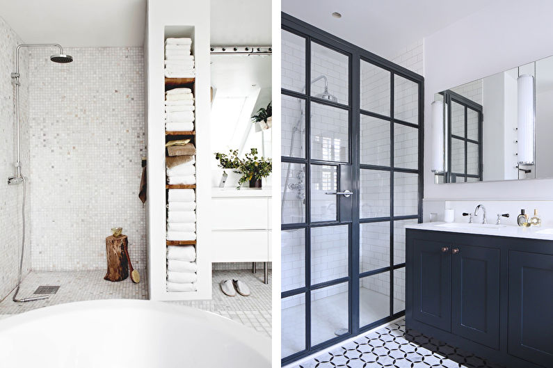 Diseño de interiores de baño de estilo escandinavo - foto