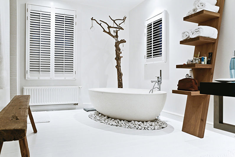 Interior design del bagno di stile scandinavo - foto