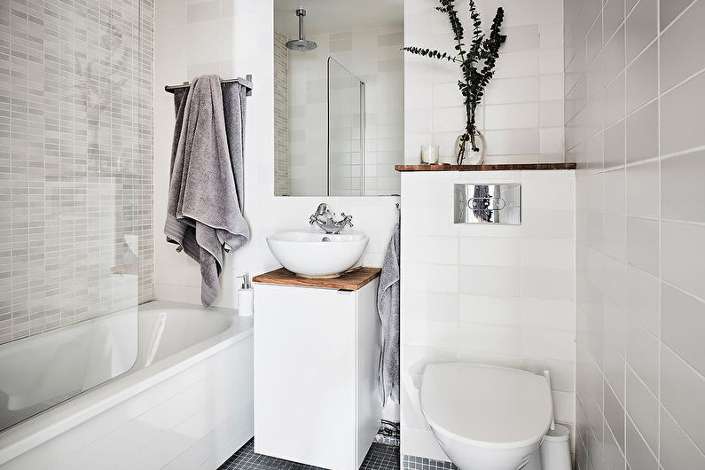 Interior design del bagno di stile scandinavo - foto