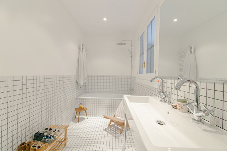 Interior design del bagno di stile scandinavo - foto