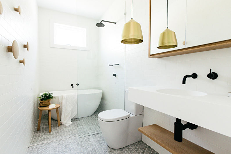 Scandinavian style bathroom interior design - photo