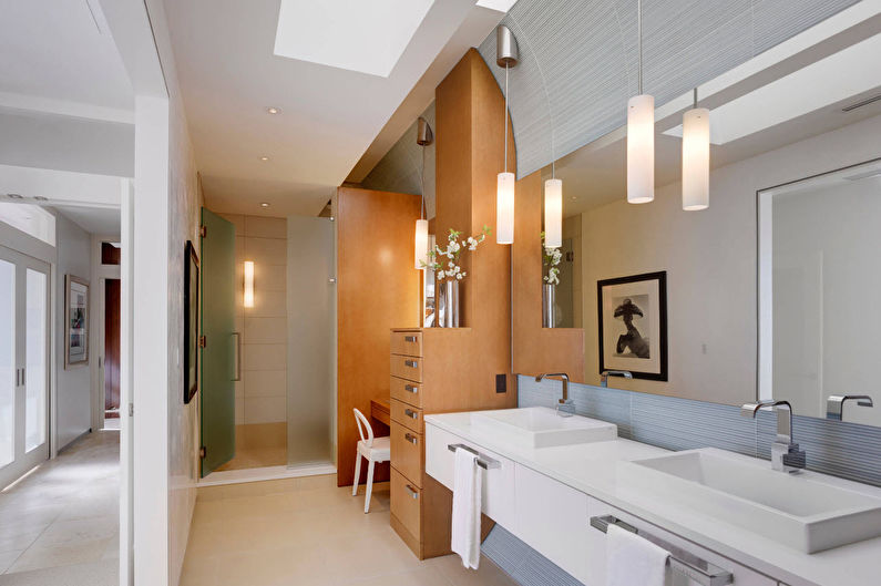 Design d'intérieur de salle de bain dans un style moderne - Caractéristiques