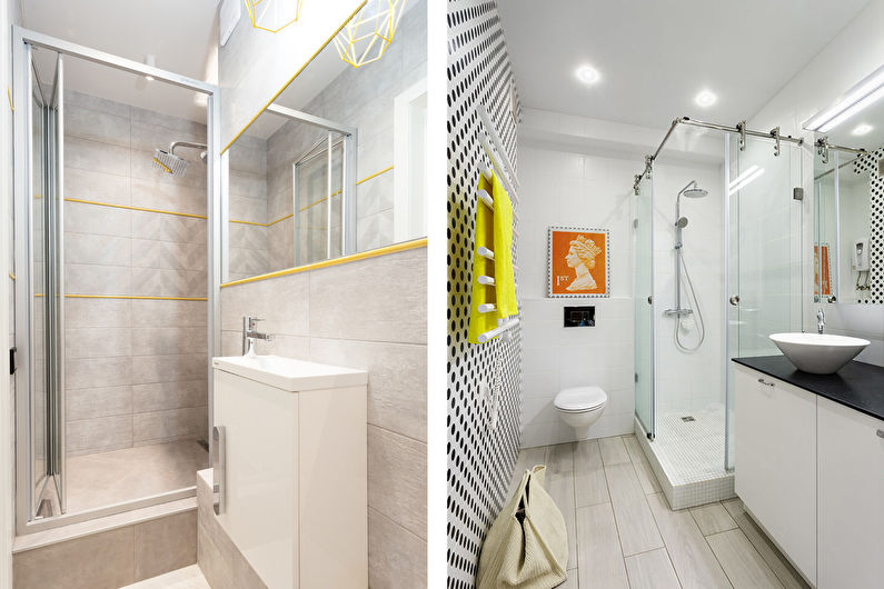 Diseño interior de un baño en un estilo moderno - foto