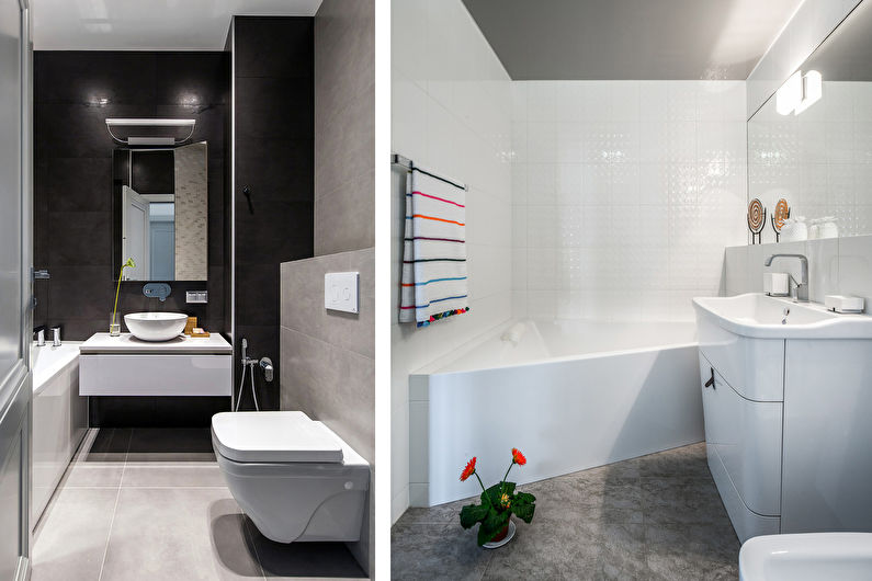 Design d'intérieur d'une salle de bain dans un style moderne - photo