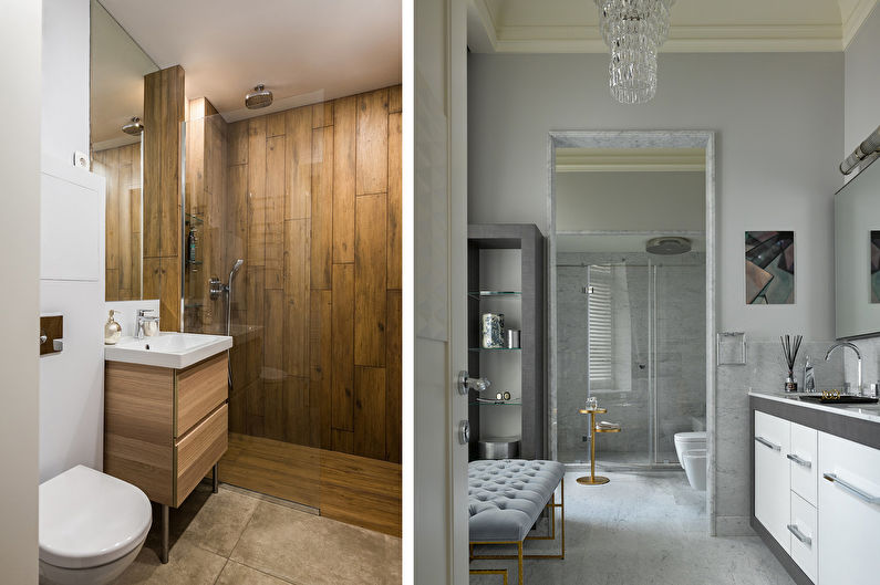 Design d'intérieur d'une salle de bain dans un style moderne - photo