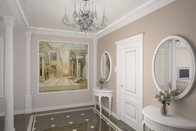 Klassisk hallway-design - gulvfinish