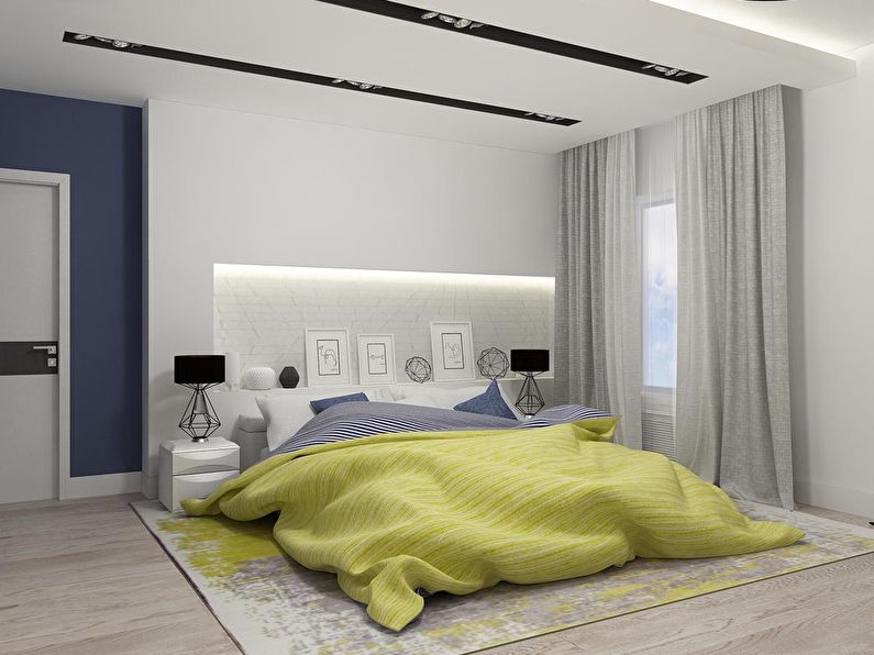 Modern style bedroom interior