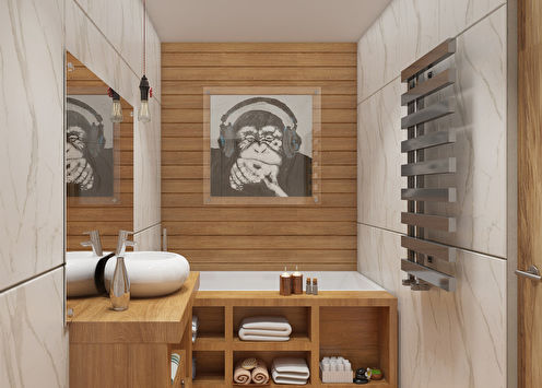 Baño tipo loft