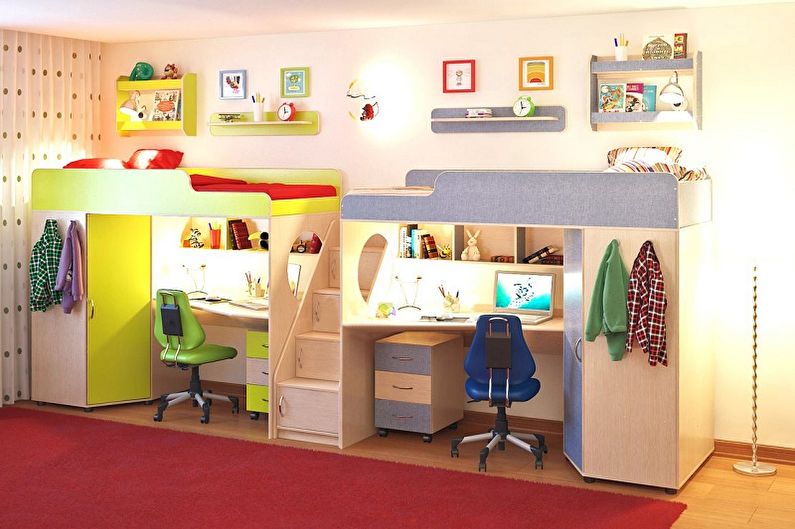 Children's room - Design of a rectangular room