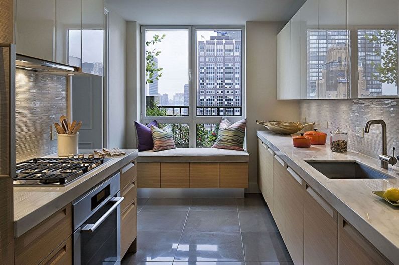 Kitchen - Design of a rectangular room