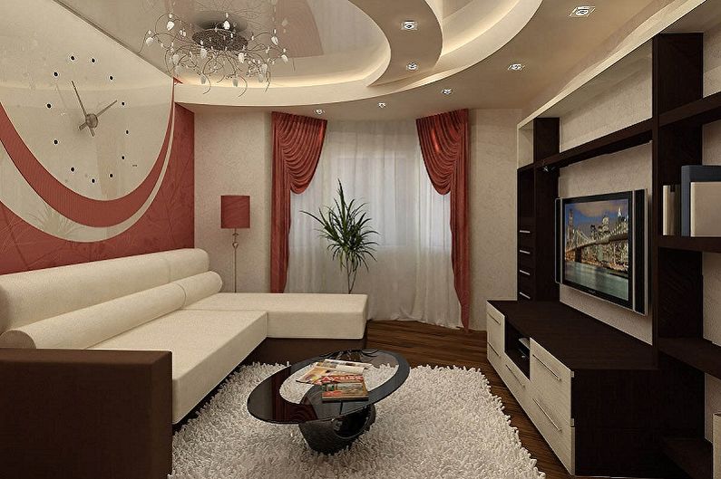 Quarto retangular - design de interiores