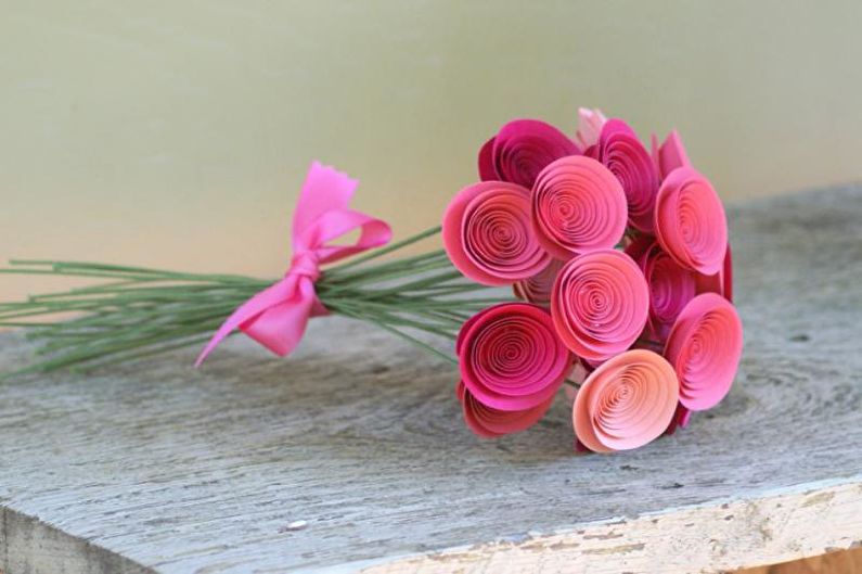 DIY spiralpapir rose