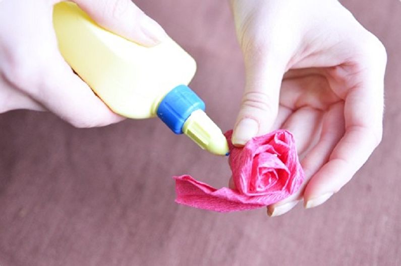 DIY layered papel rosas