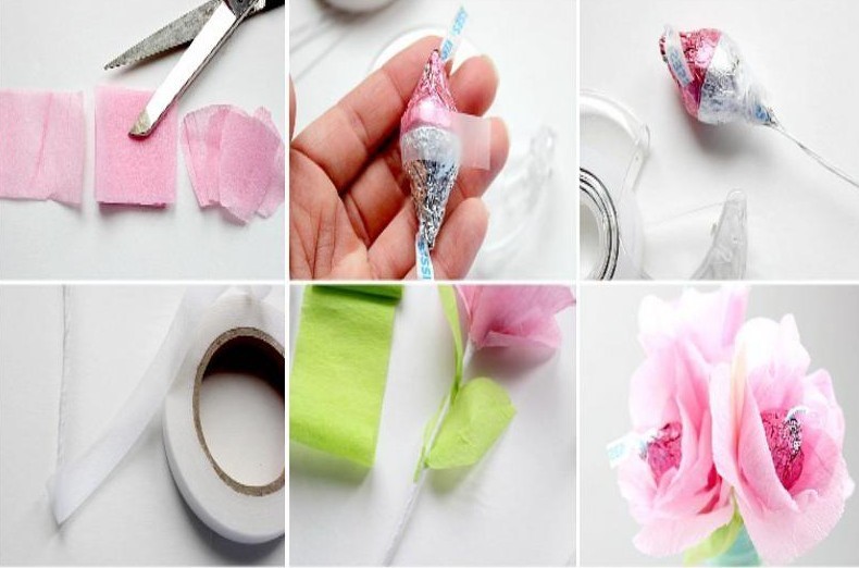 DIY-paperi nousi makeisten kanssa