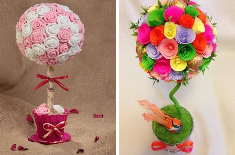 DIY Papier Rose - Topiary