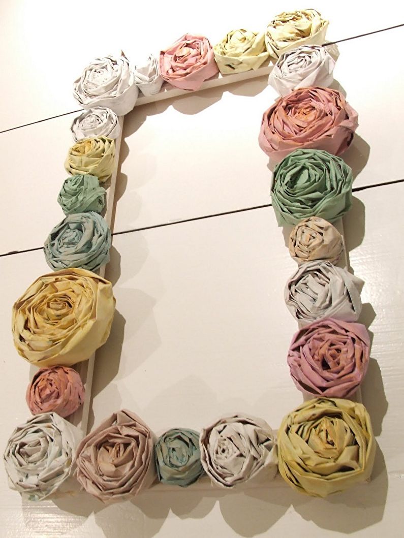 DIY Paper Rose - Photo Frame o Larawan