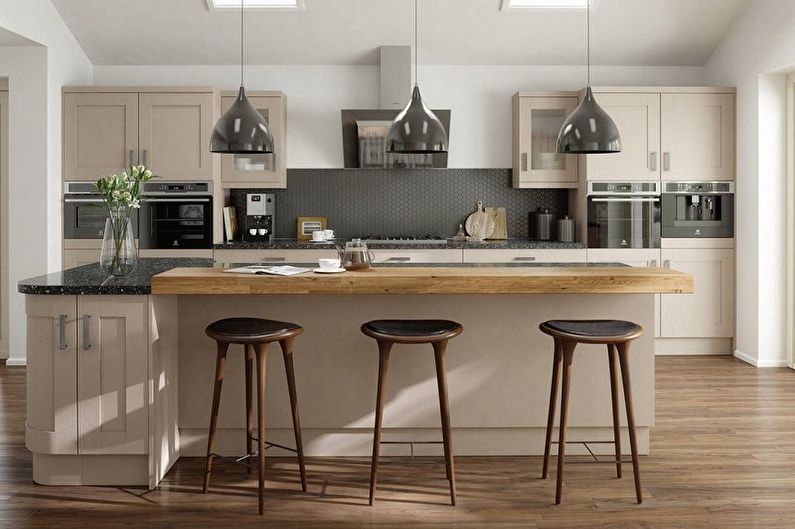 Types of bar stools for the kitchen - According to the variety of legs