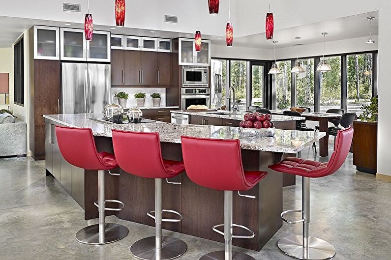 Bar stools for the kitchen - photo