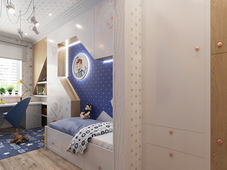 Cohete: Habitación infantil para dos niños - foto 4