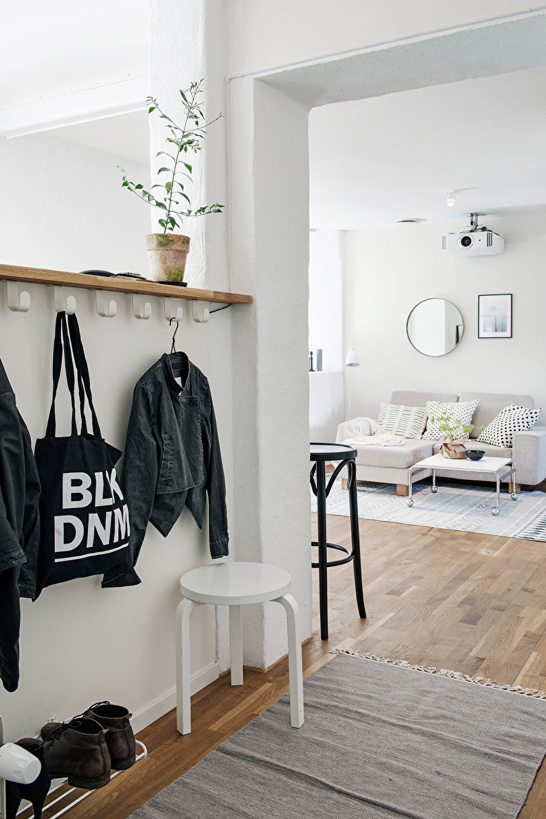 Interior design hallway in a modern style - photo