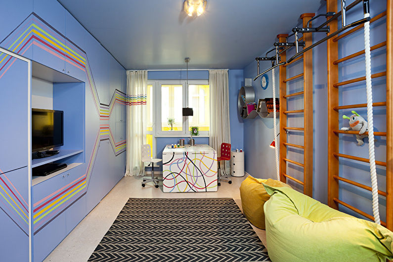 Stretch ceiling in the nursery - Types