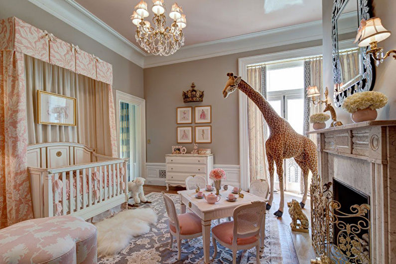 Stretch ceilings in the children's room - photo