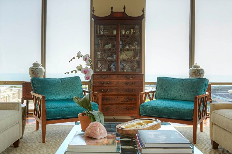 Zwart of bruin met turquoise - De combinatie van kleuren in het interieur