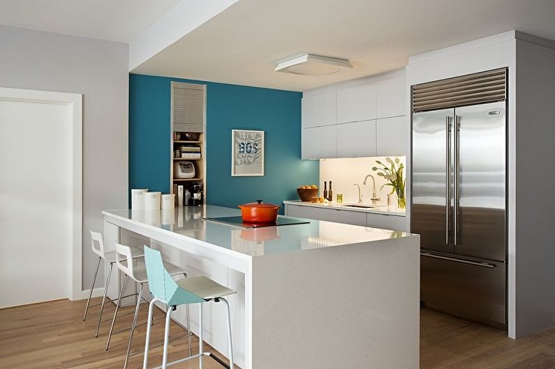 Photo de cuisine turquoise - Design d'intérieur