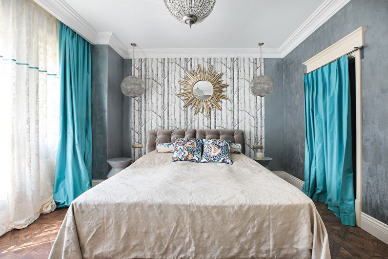 Photo de chambre turquoise - Design d'intérieur