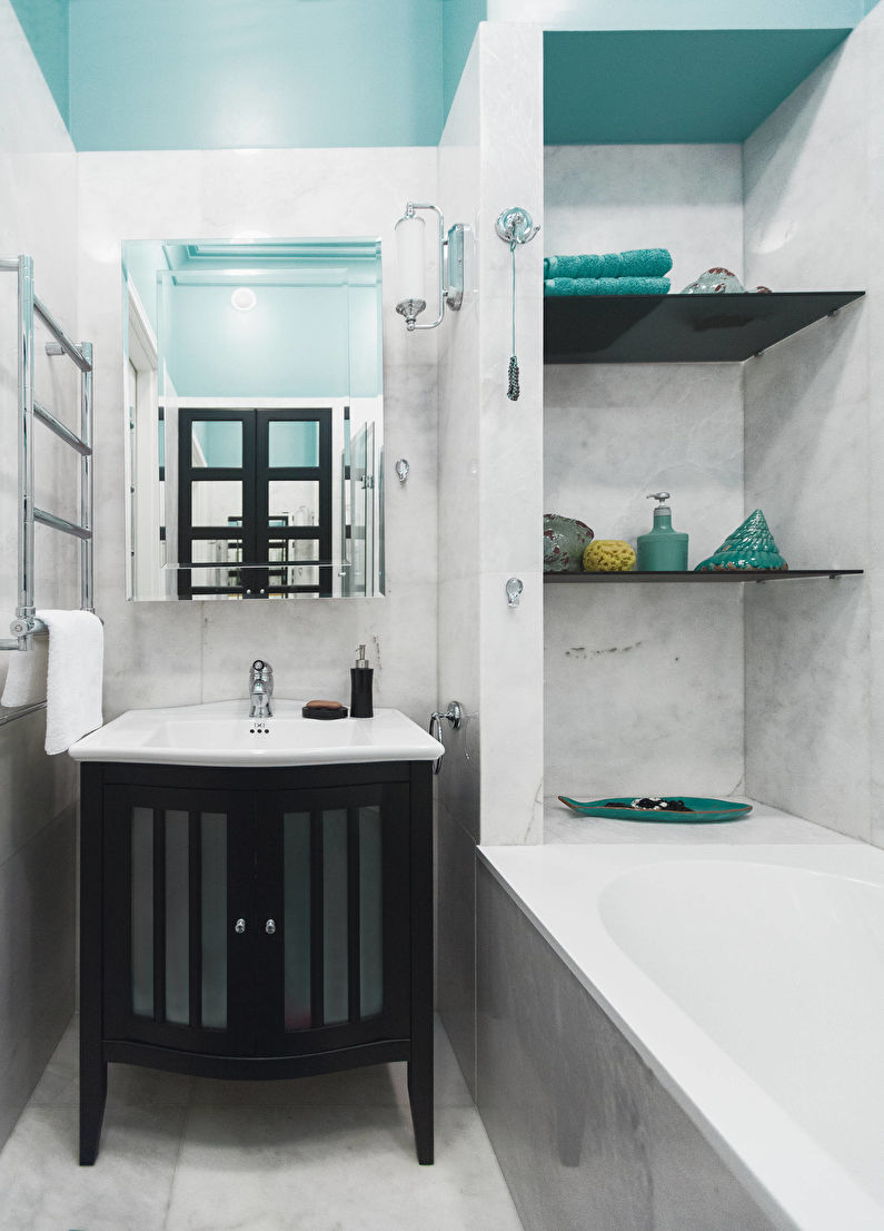 Foto de baño turquesa - Diseño de interiores