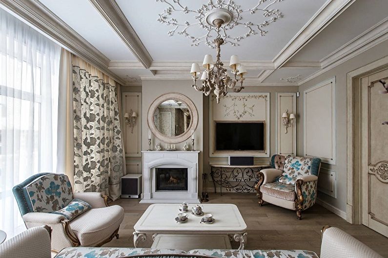 Classic Living Room Design - Ceiling Finish