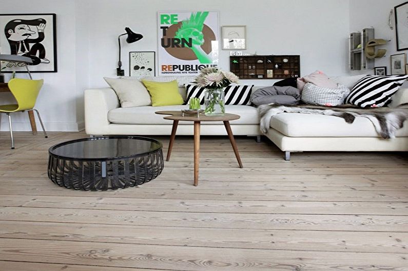 Style scandinave à l'intérieur - décoration de sol