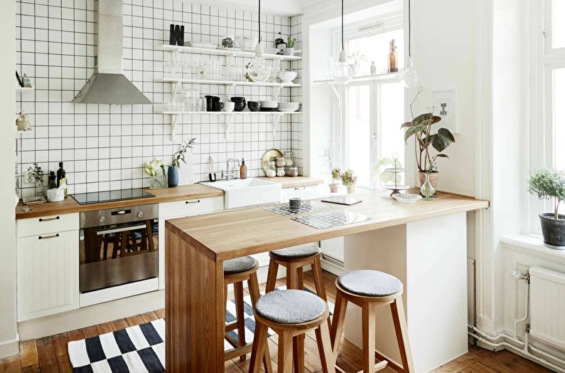 Foto dapur gaya Scandinavia - Reka Bentuk Dalaman