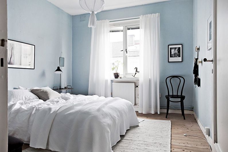 Chambre à coucher dans le style scandinave photo - Design d'intérieur