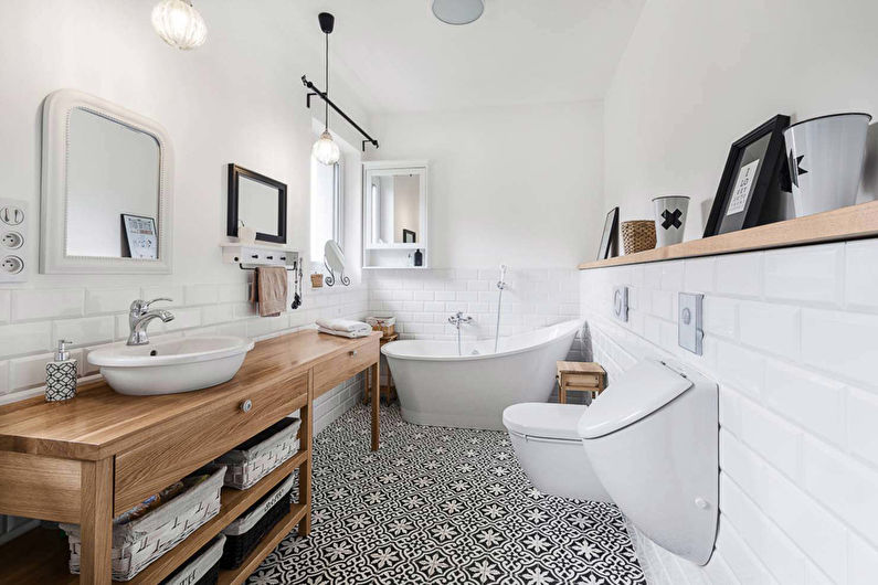 Photo de salle de bain de style scandinave - Design d'intérieur