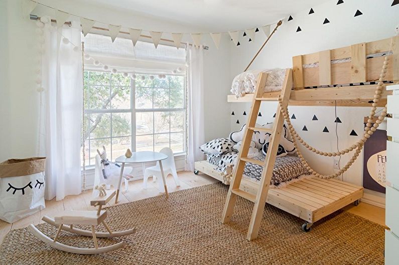 Chambre d'enfants dans le style scandinave photo - Design d'intérieur