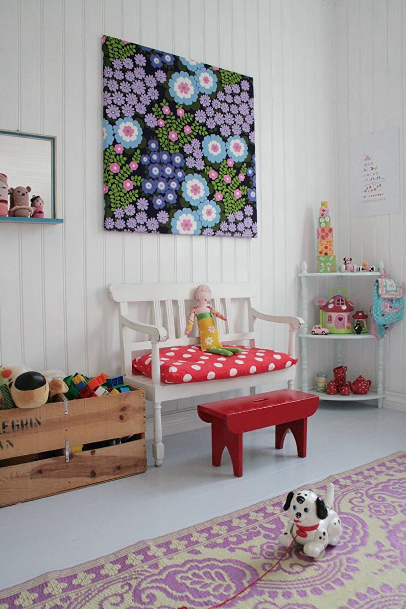 Habitación infantil en la foto de estilo escandinavo - Diseño de interiores