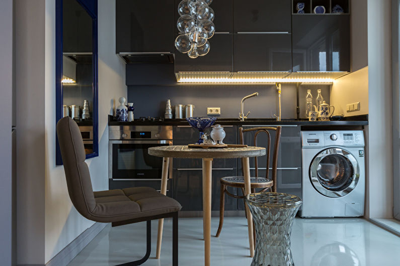 Cozinha 7 m² em estilo high-tech - Design de Interiores