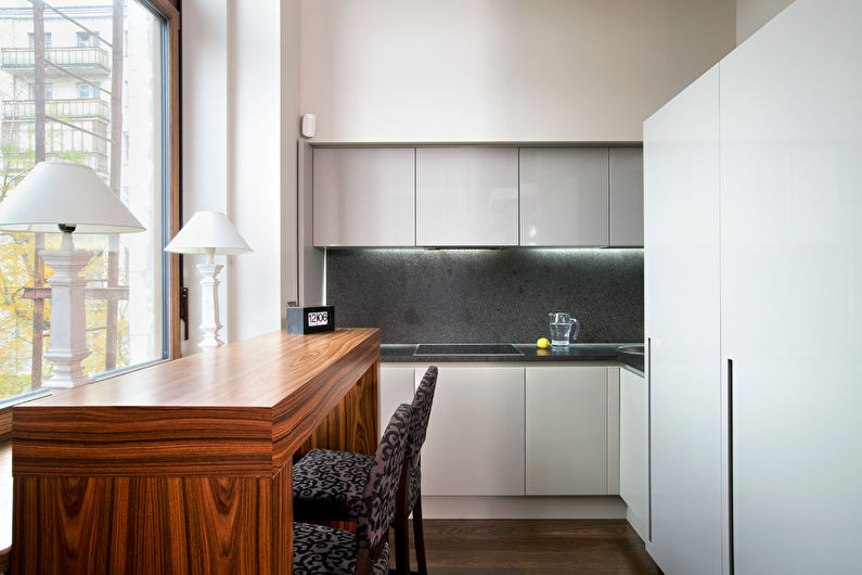 Design de interiores da cozinha 7 m² - Foto