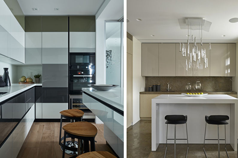 Design de interiores da cozinha 7 m² - Foto